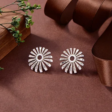 liquid silver earrings