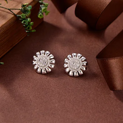 two tone gold and silver earrings