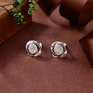 silver sun earrings