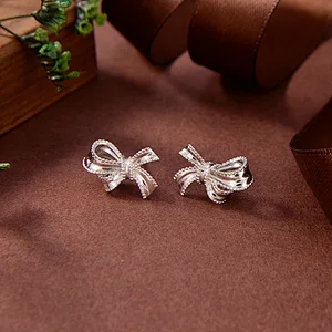 sterling silver paw print earrings