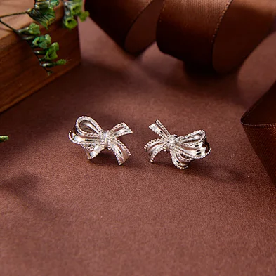 sterling silver paw print earrings