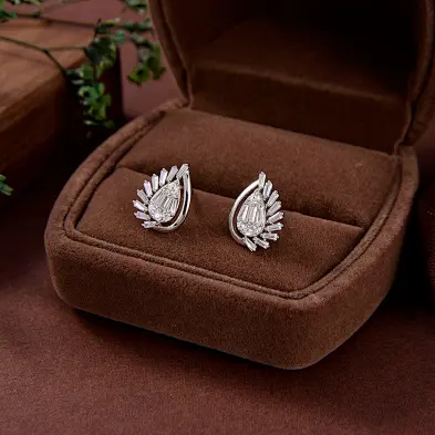 silver earrings mens