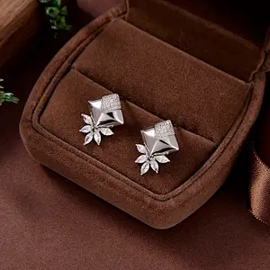 simple silver drop earrings