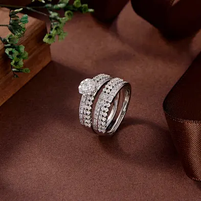 sterling silver couple ring