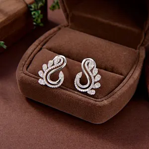 silver helix earrings