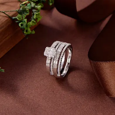 silver chain ring