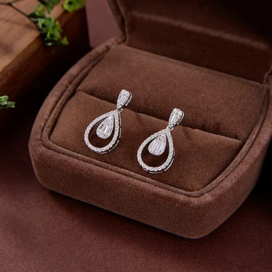 wholesale silver amethyst earrings