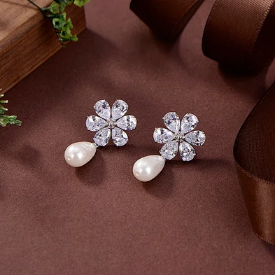 wholesale silver heart earrings studs