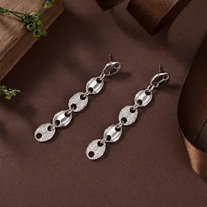 silver pearl hoop earrings