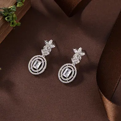sterling silver initial earrings