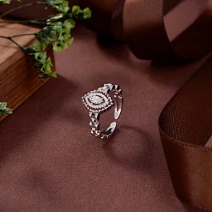 thick silver band ring