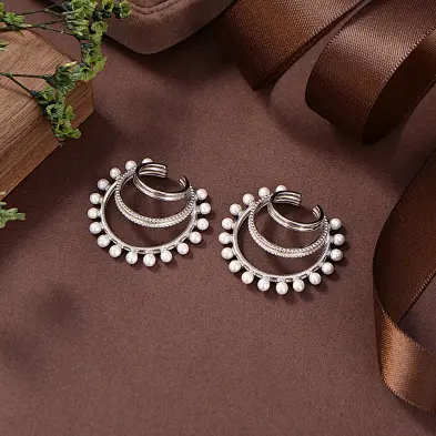 dangle cross earrings silver