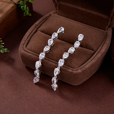 initial earrings silver