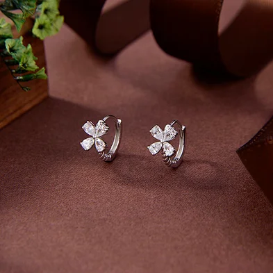 tiny sterling silver hoop earrings