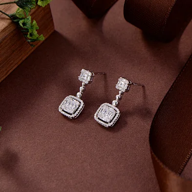 wholesale dangle silver earrings
