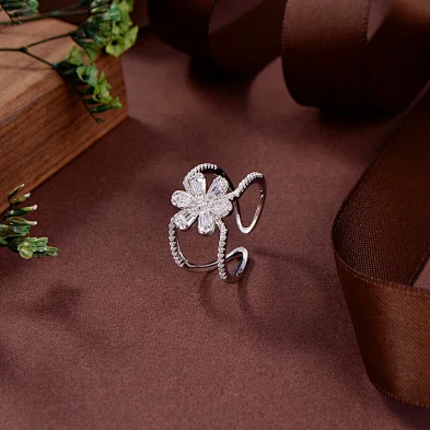 sterling silver bow ring