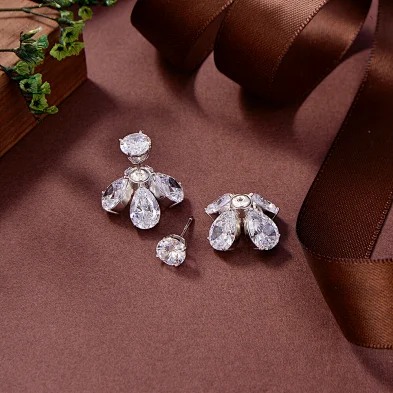 wholesale silver bead earrings