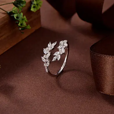silver and garnet ring