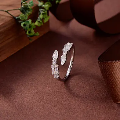 silver circle ring
