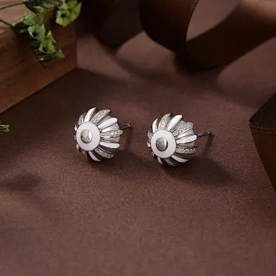 sterling silver turtle earrings