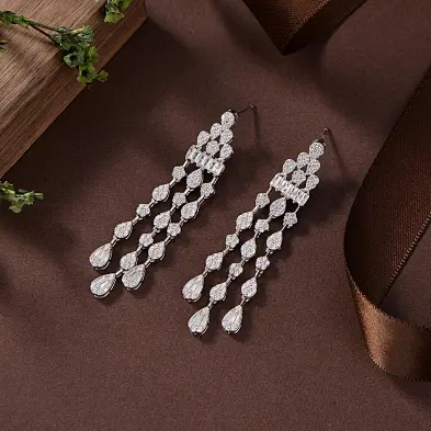 silver pearl stud earrings