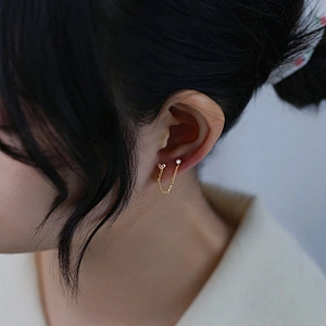 wholesale amethyst silver earrings