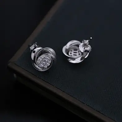 solid silver hoop earrings