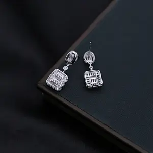 silver fancy earrings