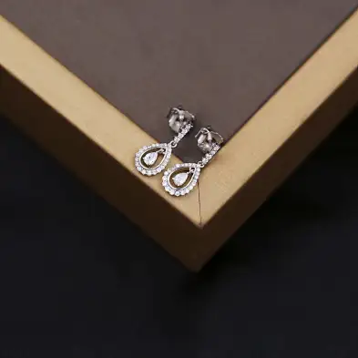 opal silver earrings