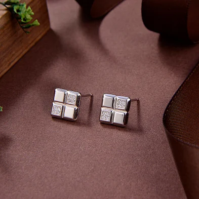 wholesale hammered silver earrings