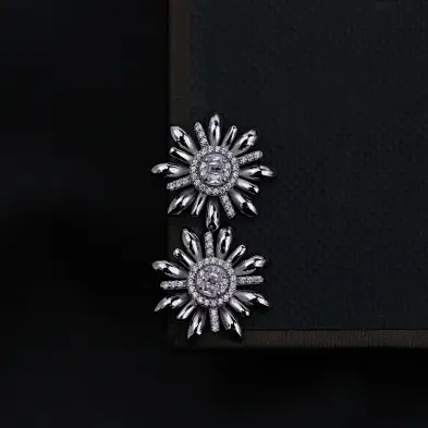 gold plated silver earrings
