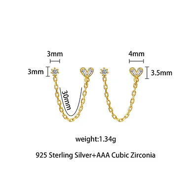 wholesale silver chain earrings