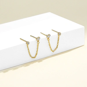 wholesale silver diamond stud earrings