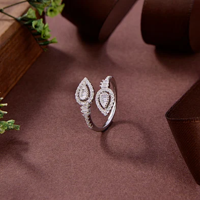 silver cat ring