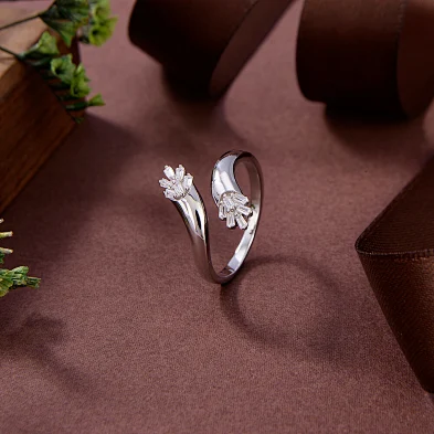 diamond ring 925 sterling silver