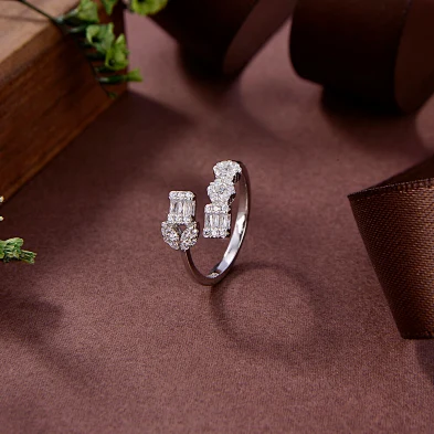 silver frog ring