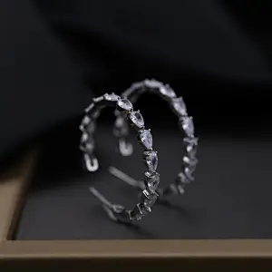 silver gemstone earrings