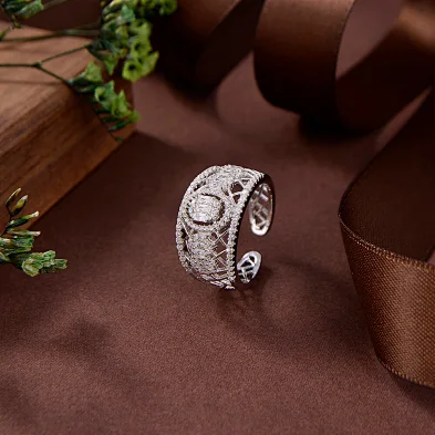 sterling silver hug ring