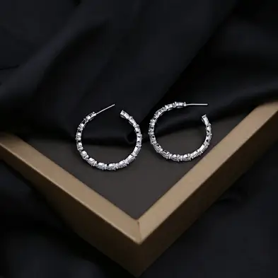 silver earrings amazon