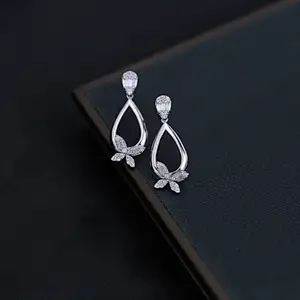 triangle earrings silver