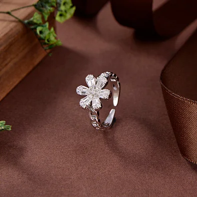 silver jade ring