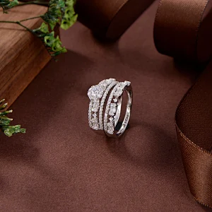 silver moon ring