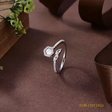 hammered silver ring