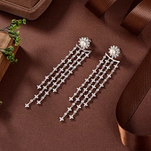 wholesale silver diamond hoop earrings