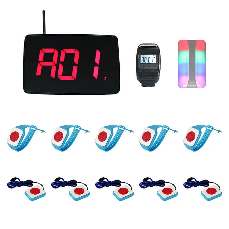 3-Number wireless call receiver display