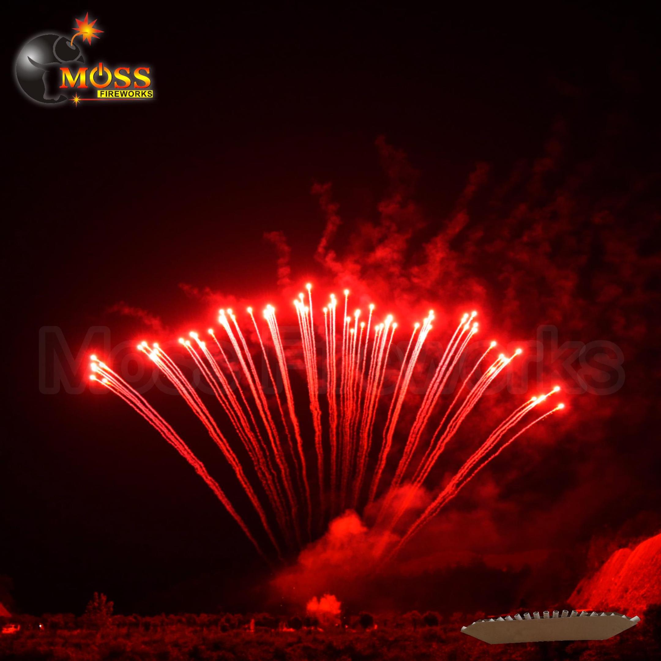 Moss Fireworks 13 Shots 1.2" Inch Single Row Special Effect Fireworks