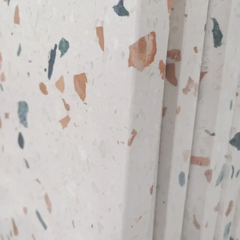 Cement White Color Terrazzo