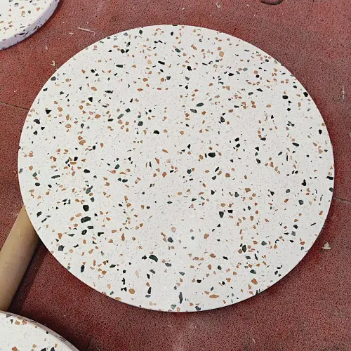 Cement White Color Terrazzo