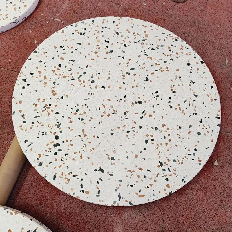 Cement White Color Terrazzo