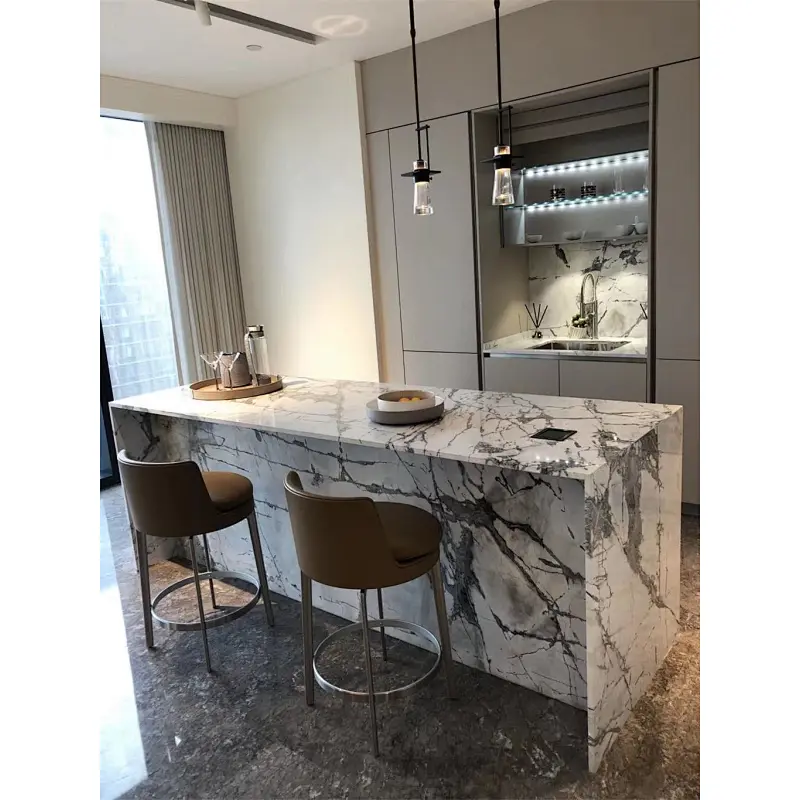 lilac white marble slab